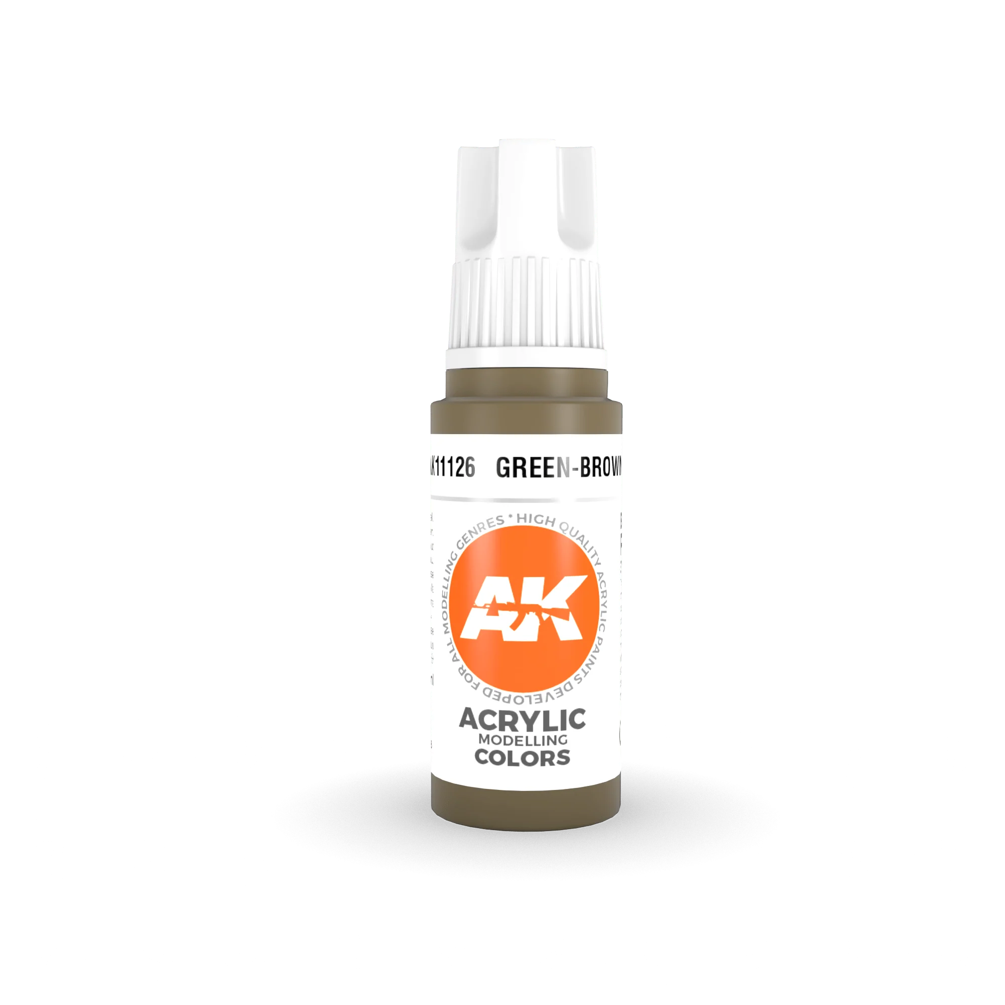 AK Interactive 3rd Gen Acrylics 17ml - Green Brown