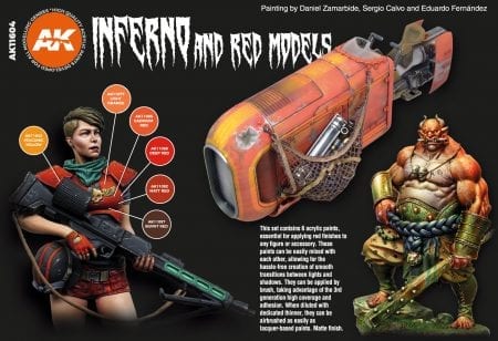 AK Interactive 3rd Gen Acrylics Paint set - Inferno & Red Creatures - Image 2