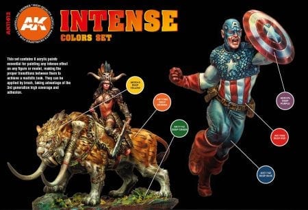 AK Interactive 3rd Gen Acrylics Paint set - Intense Colors - Image 2