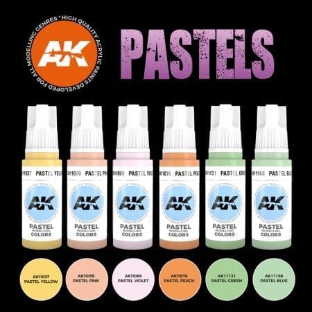 AK Interactive 3rd Gen Acrylics Paint set - Pastel Colors - Image 3
