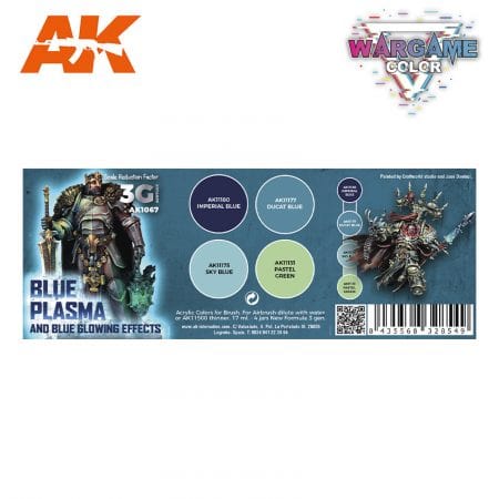AK Interactive 3rd Gen Acrylics Wargame Color set - Blue Plasma and Glowing Effects - Image 2