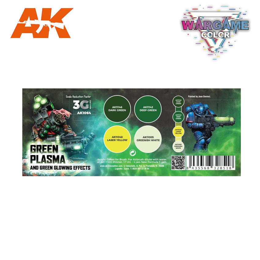 AK Interactive 3rd Gen Acrylics Wargame Color set - Green Plasma and Glowing Effects - Image 2