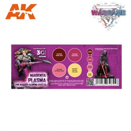 AK Interactive 3rd Gen Acrylics Wargame Color set - Magenta Plasma and Glowing Effects - Image 2