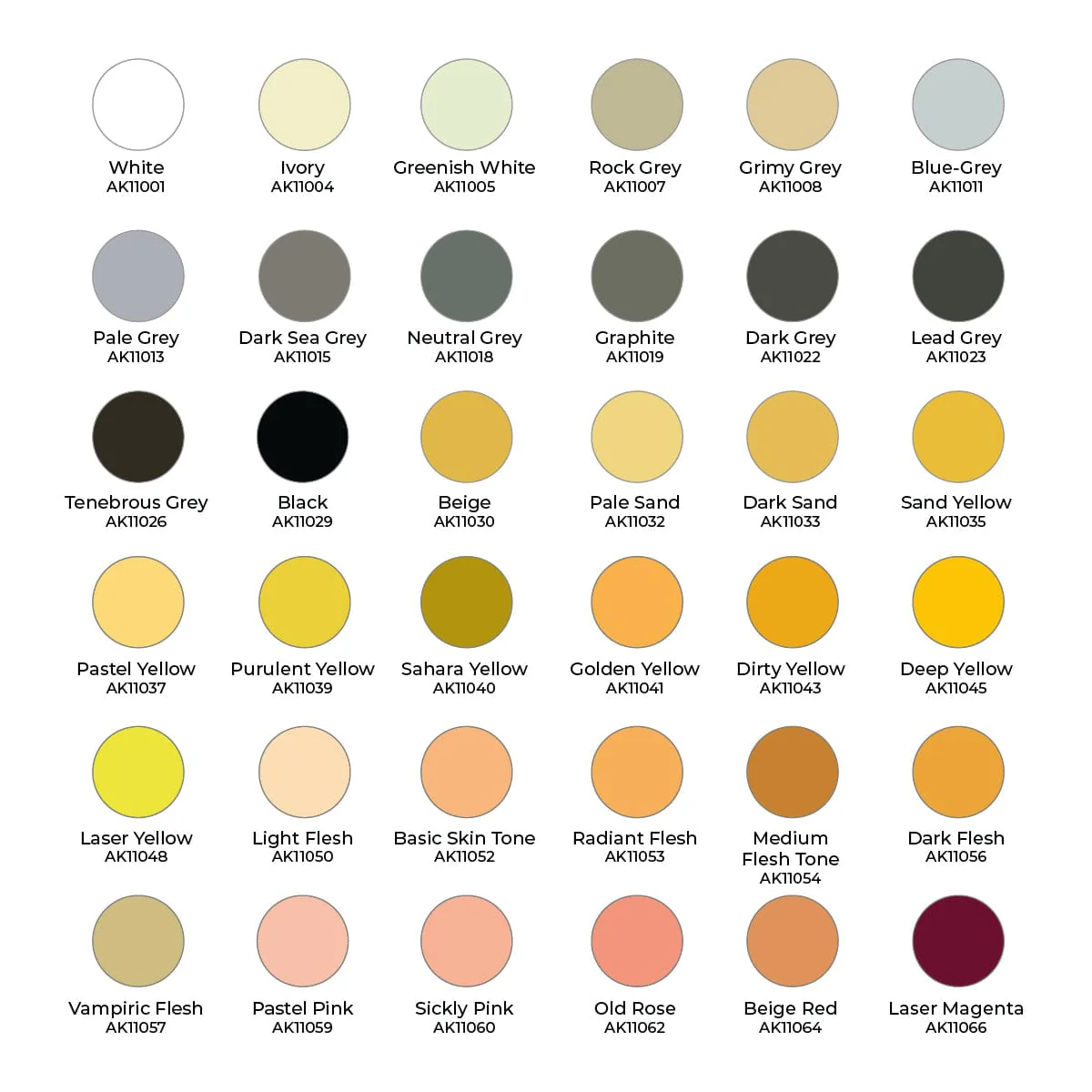 AK Interactive 3rd Gen Acrylics Wargame Paint It All Box 108 Colors - Image 2
