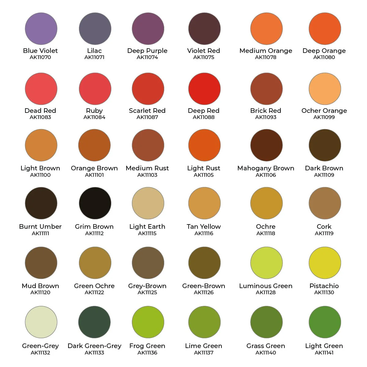 AK Interactive 3rd Gen Acrylics Wargame Paint It All Box 108 Colors - Image 3