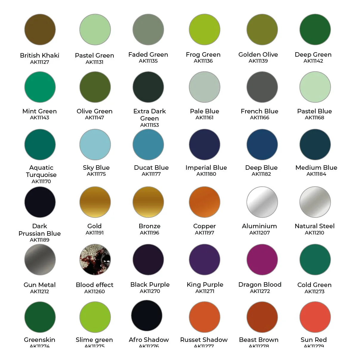 AK Interactive 3rd Gen Acrylics Wargame Paint It All Box 72 Colors - Image 2