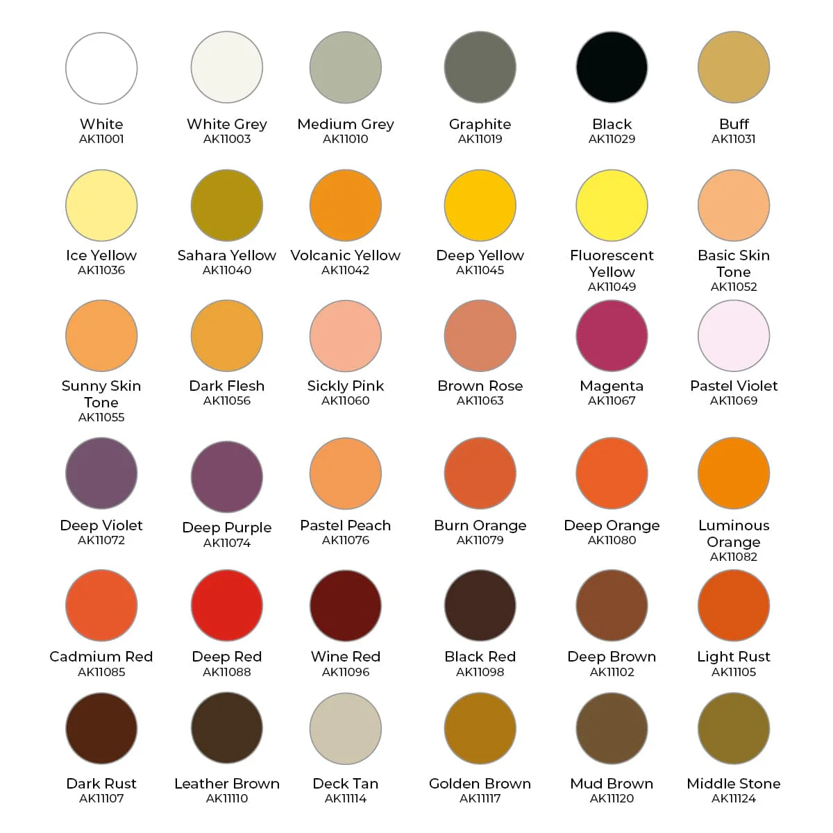 AK Interactive 3rd Gen Acrylics Wargame Paint It All Box 72 Colors - Image 3