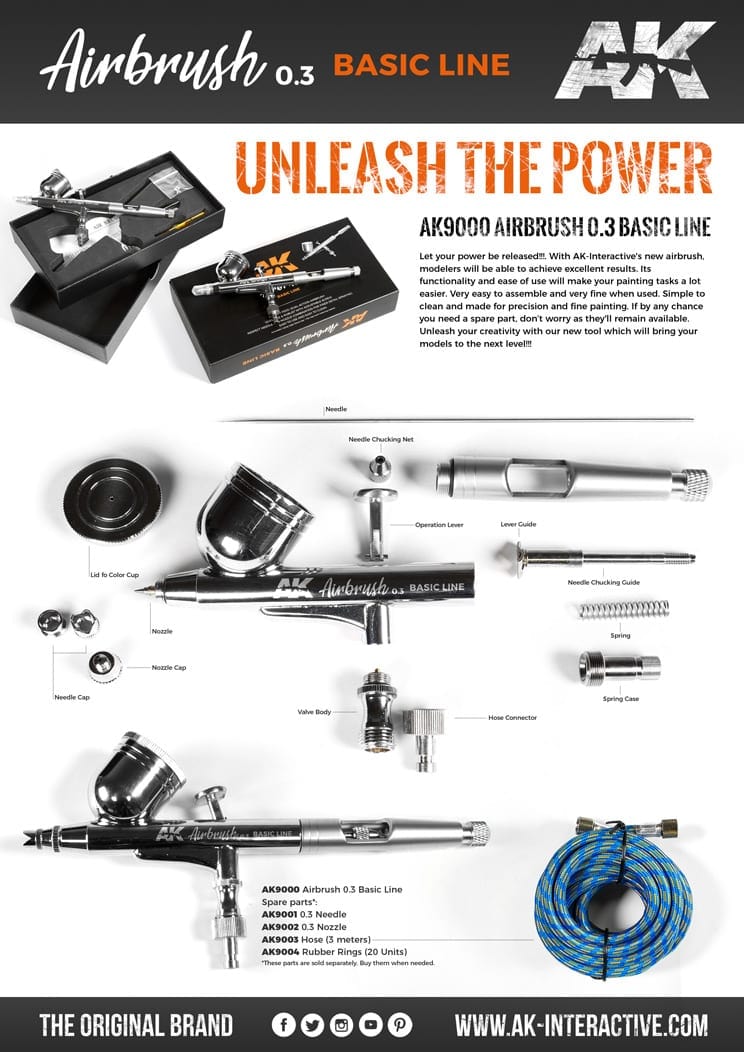AK Interactive AK Airbrush Basic Line 0.3mm - Image 4