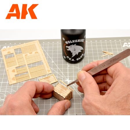 AK Interactive Dioramas - Lasercut Biohazard Wooden Box 1/35 - 3x units - Image 3