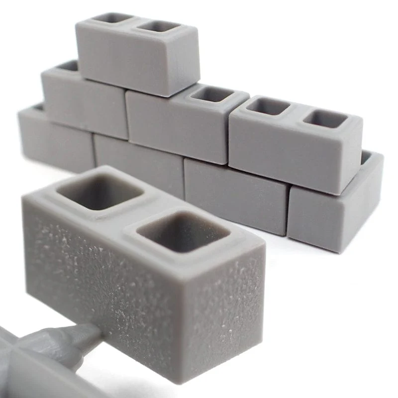 AK Interactive Diorama Accessories Kit - Concrete Blocks and Roof Tiles 1/35 - Image 3