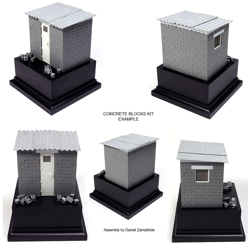 AK Interactive Diorama Accessories Kit - Concrete Blocks and Roof Tiles 1/35 - Image 5