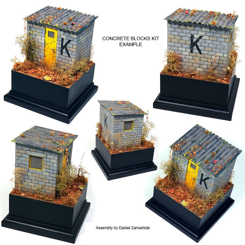 AK Interactive Diorama Accessories Kit - Concrete Blocks and Roof Tiles 1/35 - Image 6