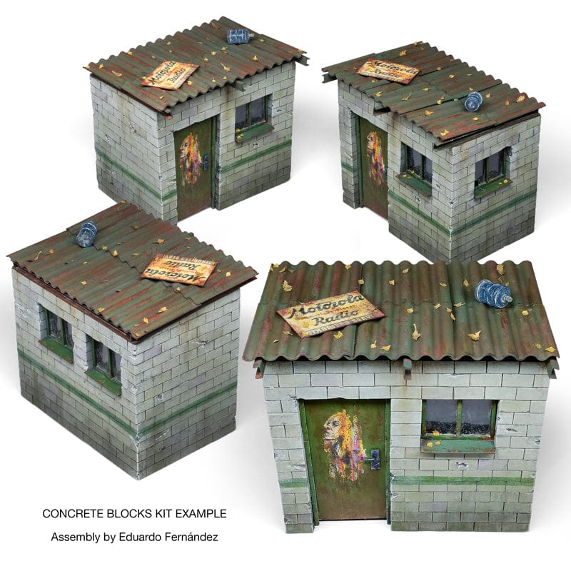 AK Interactive Diorama Accessories Kit - Concrete Blocks and Roof Tiles 1/35 - Image 7