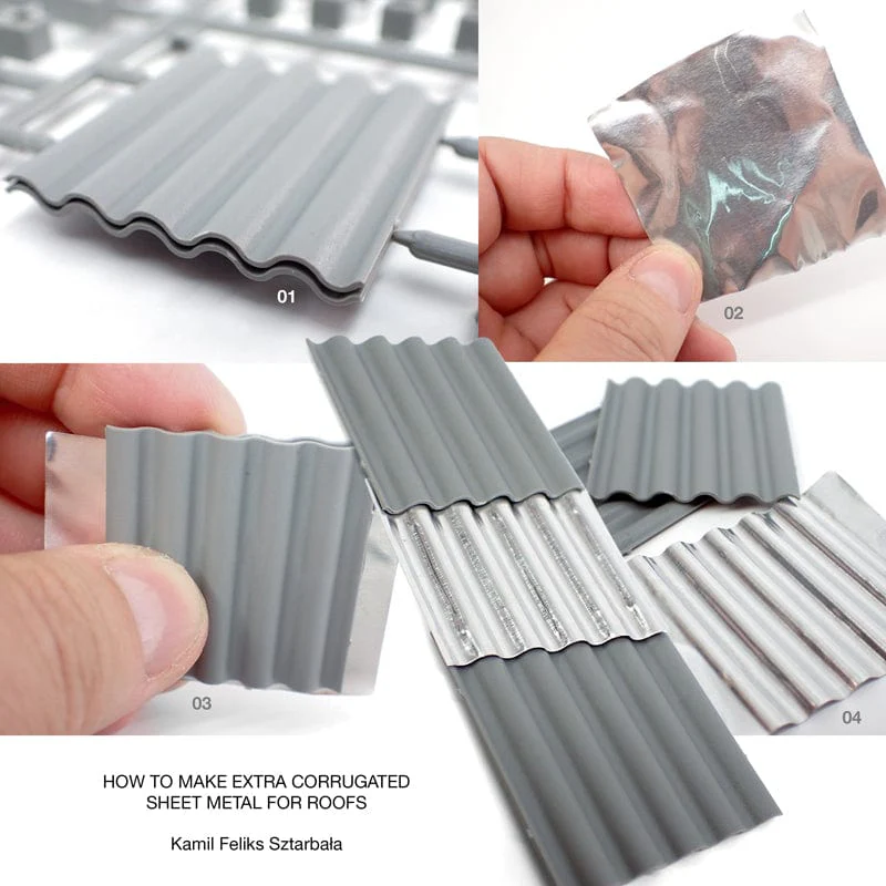 AK Interactive Diorama Accessories Kit - Concrete Blocks and Roof Tiles 1/35 - Image 8