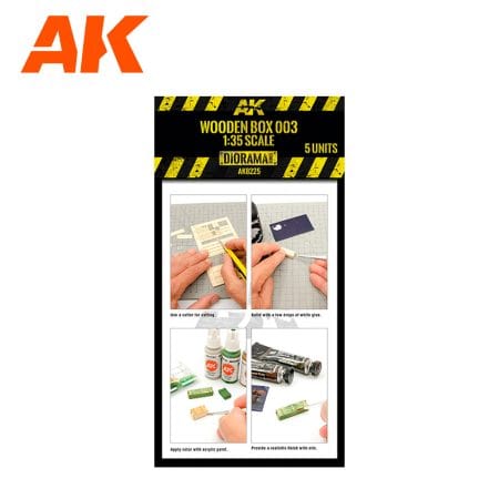 AK Interactive Dioramas - Wooden Box 1/35 (003) - 5x units Large - Image 2