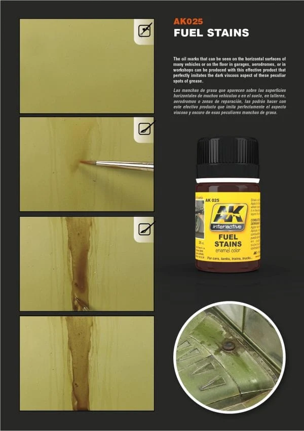 AK Interactive Fuel Stains 35ml - Image 3