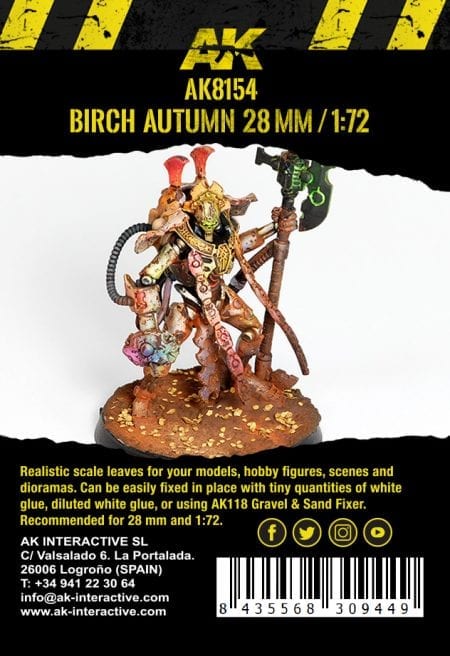AK Interactive High Quality detailed Birch Autumn Leaves - 28mm 1/72 - Image 2
