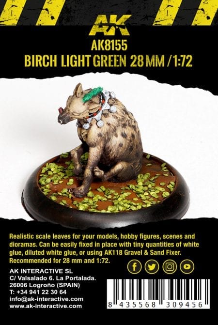 AK Interactive High Quality detailed Birch Light Green Leaves - 28mm 1/72 - Image 2