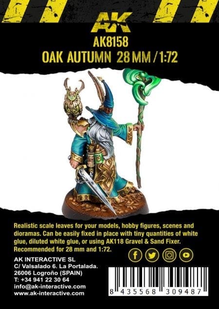 AK Interactive High Quality detailed Oak Autumn Leaves - 28mm 1/72 - Image 2
