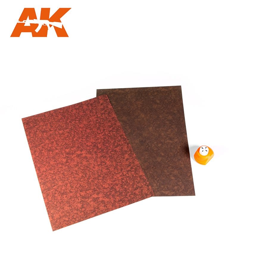 AK Interactive Leaves Punching Sheet Set (4 pcs, A4 size) - Image 2