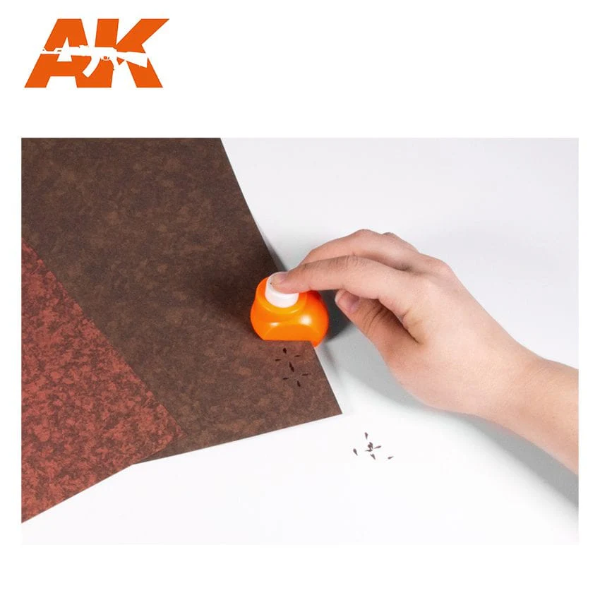 AK Interactive Leaves Punching Sheet Set (4 pcs, A4 size) - Image 3