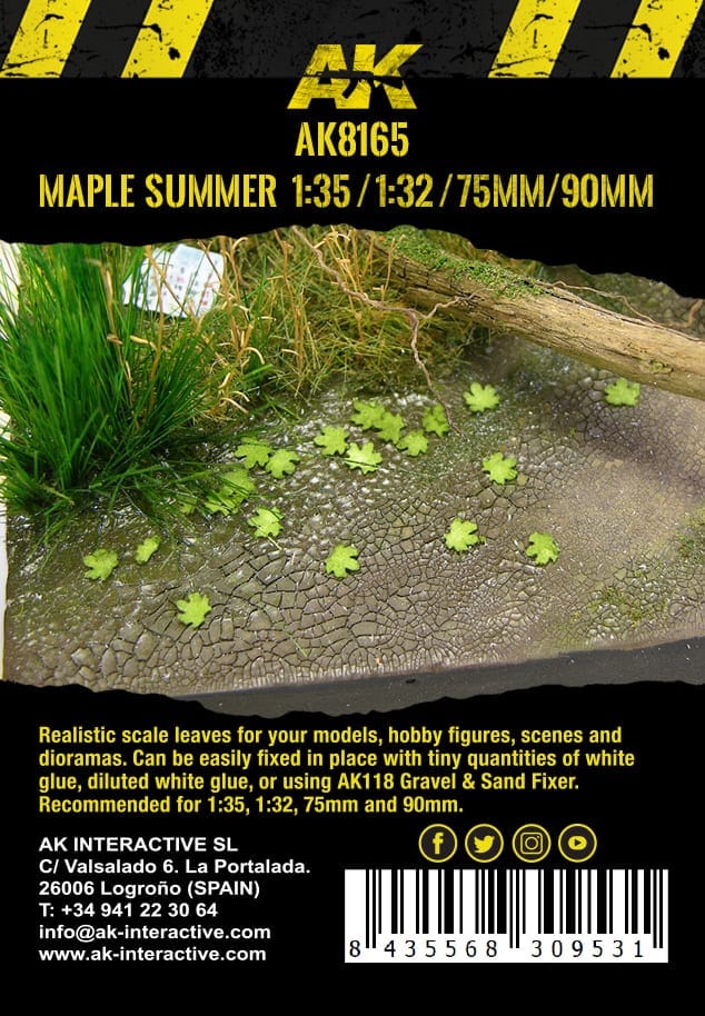 AK Interactive Maple Summer Leaves 1/35 (Bag 7 grams) - Image 2