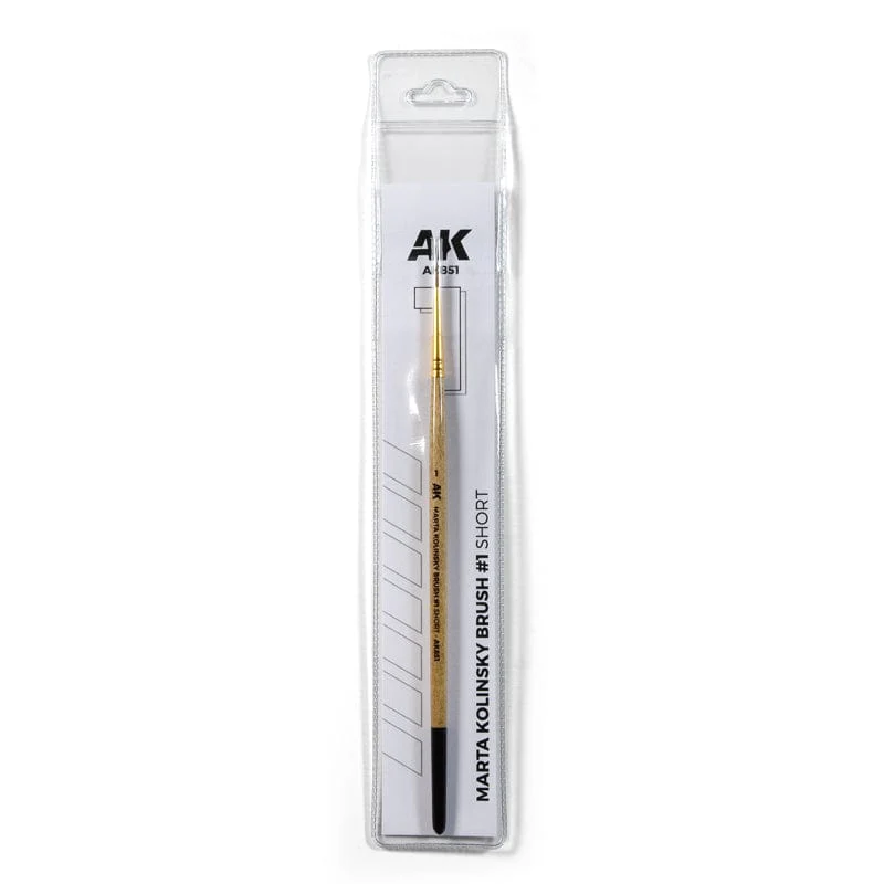 AK Interactive Marta Kolinsky Premium Brush - Size 1 - Image 2