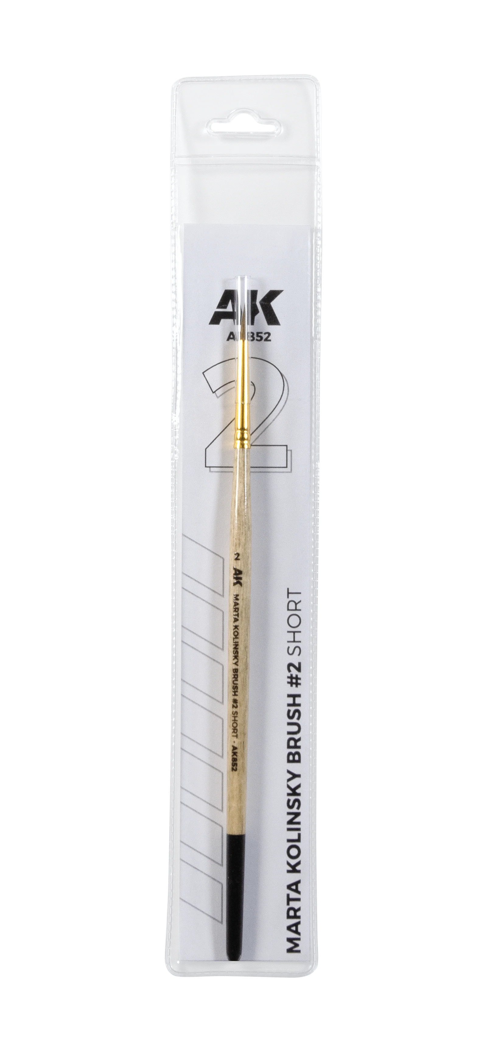 AK Interactive Marta Kolinsky Premium Brush - Size 2 - Image 2