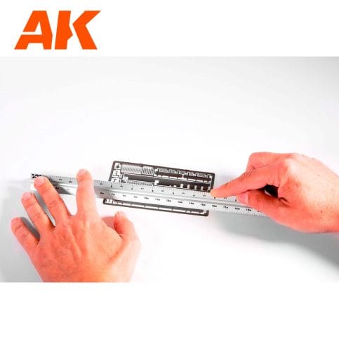 AK Interactive Metallic Multi-scale Triangular Ruler - Image 3
