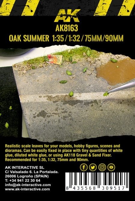AK Interactive Oak Summer Leaves 1/35 (Bag 7 grams) - Image 2