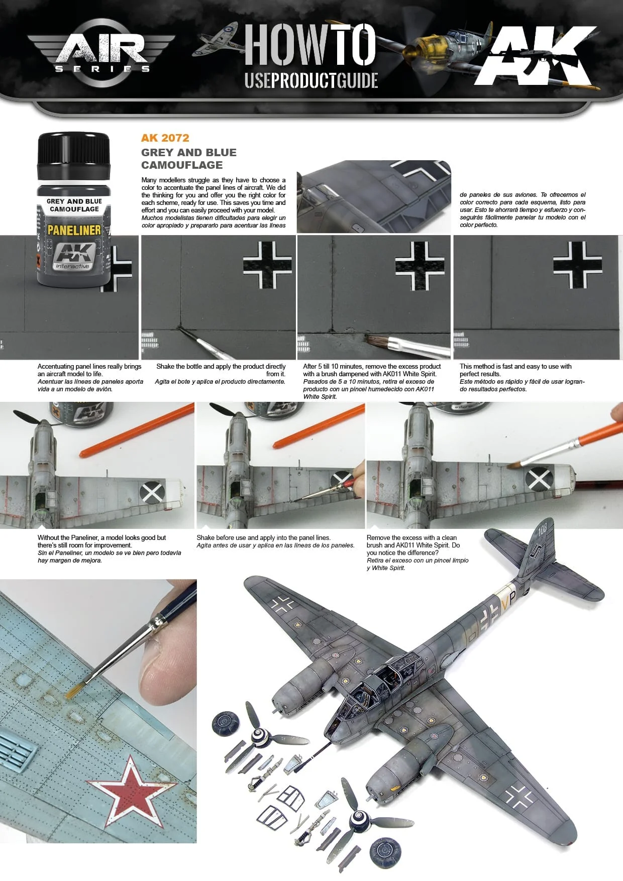 AK Interactive Paneliner For Grey And Blue Camouflage - Image 2