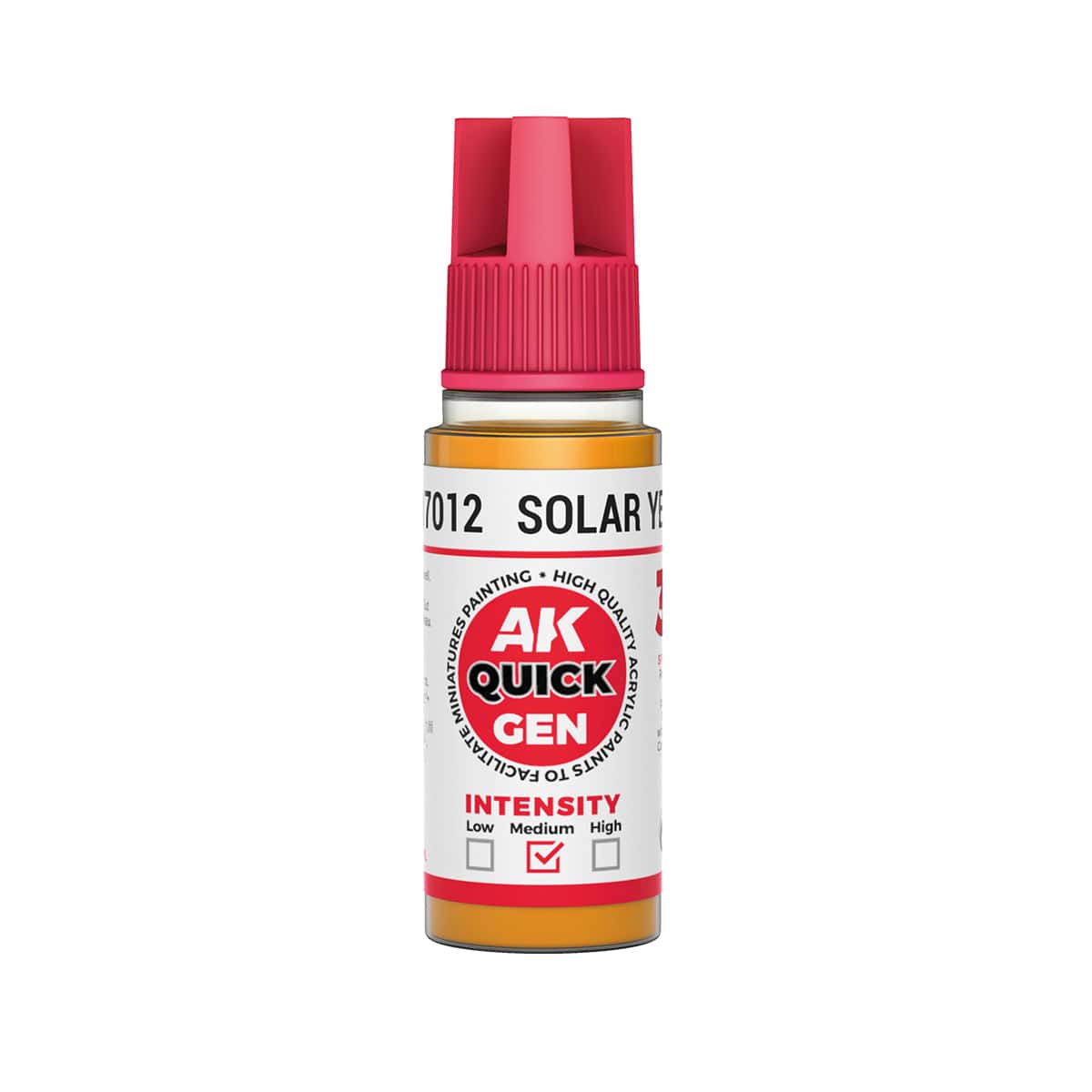 AK Interactive Quick Gen Acrylics 18ml - Solar Yellow
