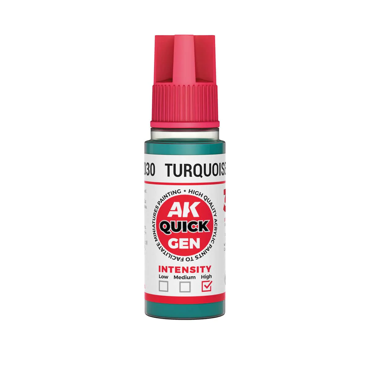 AK Interactive Quick Gen Acrylics 18ml - Turquoise Green