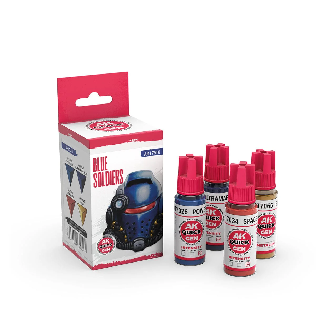 AK Interactive Quick Gen Acrylics Set - Blue Soldiers