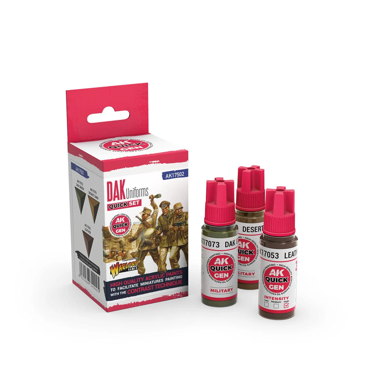 AK Interactive Quick Gen Acrylics Set - U.S. WWII Unirforms