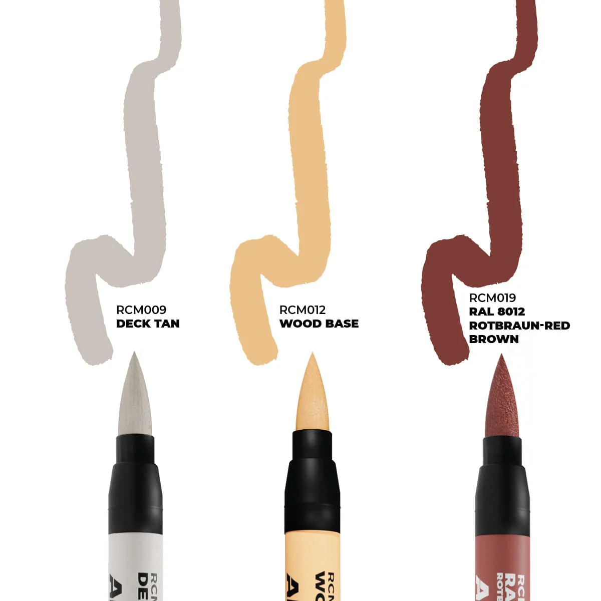 AK Interactive Real Colors Markers Set x3 - Ships & Decks - Image 2