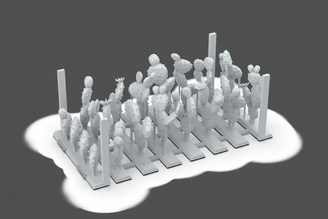 AK Interactive Resin Basing Bits - Nopal Cactus - Image 2