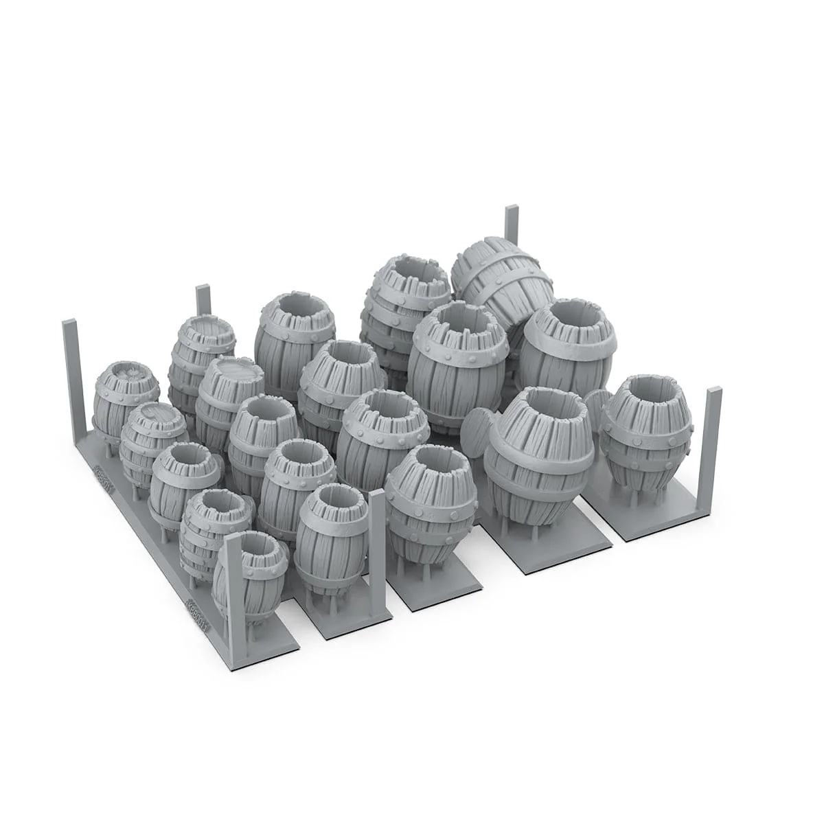 AK Interactive Resin Basing Set - Wood Barrels - Image 2