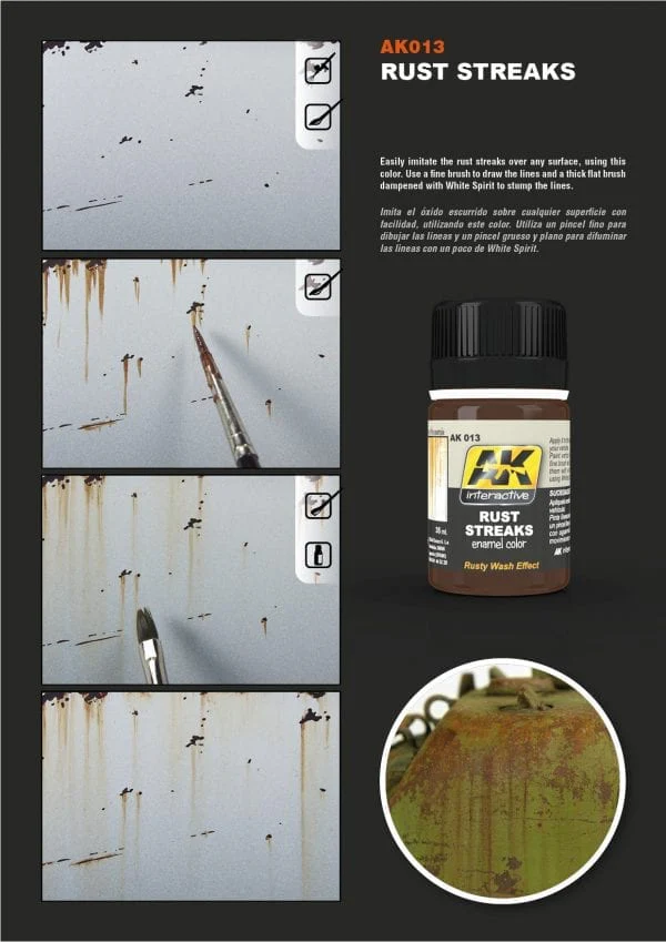 AK Interactive Rust Streaks 35ml - Image 3