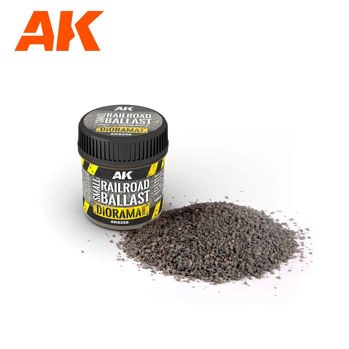 AK Interactive Small Railroad Ballast - 1/72 Rocks - 100ml
