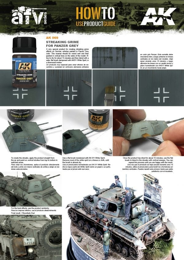 AK Interactive Streaking Grime for Panzer Grey Vehicles 35ml - Image 2