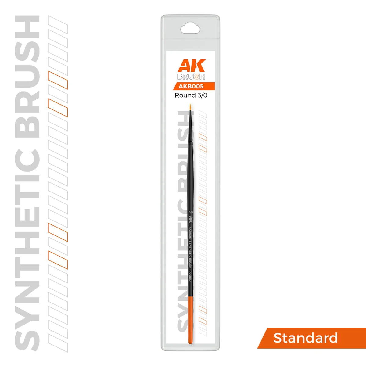 AK Interactive Synthetic Round Brush - Size 3/0