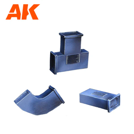 AK Interactive Wargame & Diorama Scenography Objects 30-35mm - Air Conditioning set - Image 3