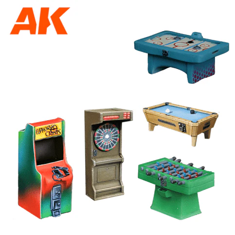 AK Interactive Wargame & Diorama Scenography Objects 30-35mm - Arcade set - Image 2