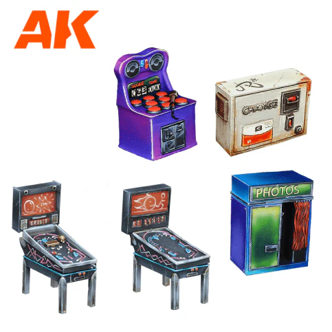 AK Interactive Wargame & Diorama Scenography Objects 30-35mm - Arcade set - Image 3