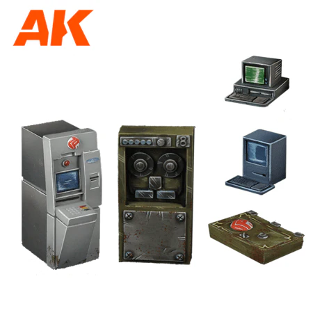 AK Interactive Wargame & Diorama Scenography Objects 30-35mm - Bank Scenography set - Image 3