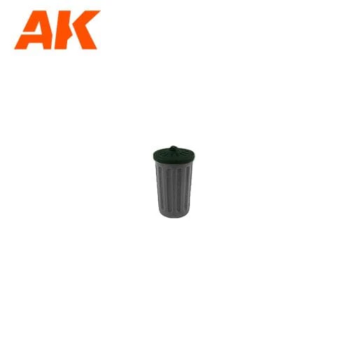 AK Interactive Wargame & Diorama Scenography Objects 30-35mm - Trashbins - Image 7