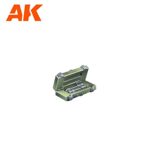AK Interactive Wargame & Diorama Scenography Objects 30-35mm - Weapon Cases - Image 11
