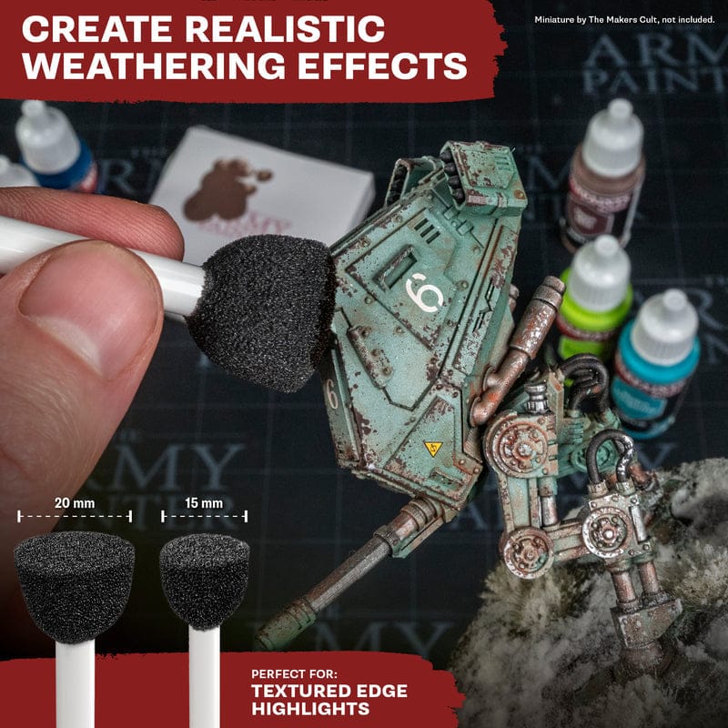 Army Painter Miniature Chipping Brush Set - Image 2