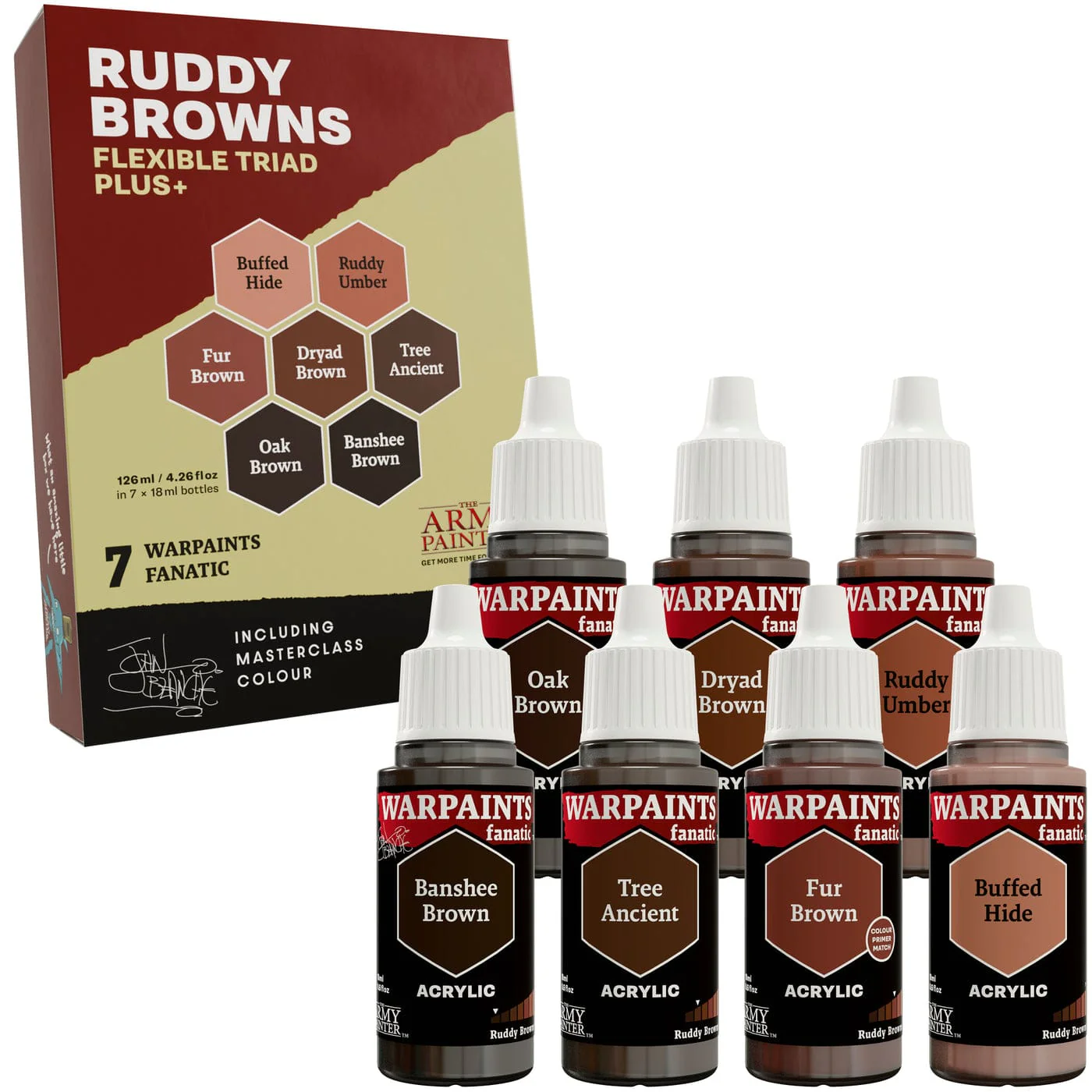 Army Painter Warpaints Fanatic - Flexible Triads PLUS+ - Ruddy Browns Set - Image 2